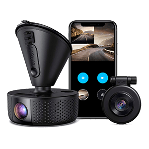 Dual Dash cam | VAVA Dual 1920x1080P FHD | Front and Rear dash camera | 2560x1440P Single Front| for cars with Wi-Fi | Night Vision