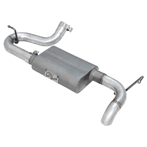 aFe (49-08046) Scorpion 2-1/2 Inch Aluminized Hi-Tuck Axle-Back Exhaust System for Jeep Wrangler JK V6-3.8/3.6L Engine