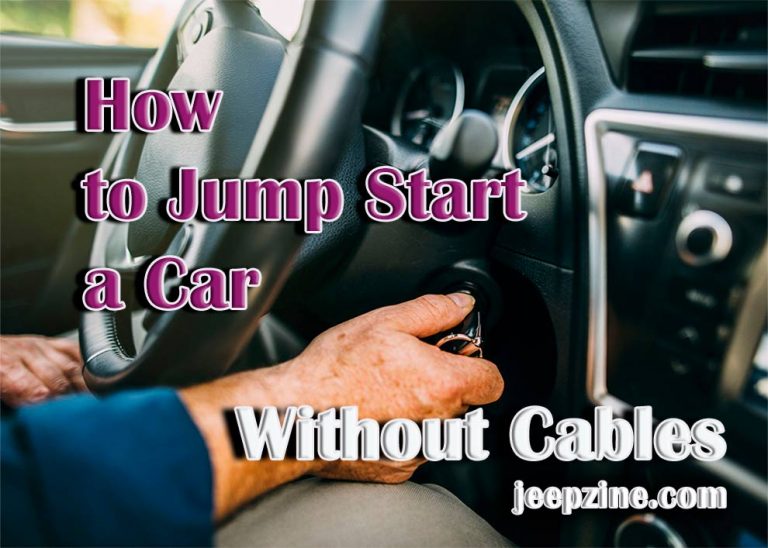 how to jump start car no cables