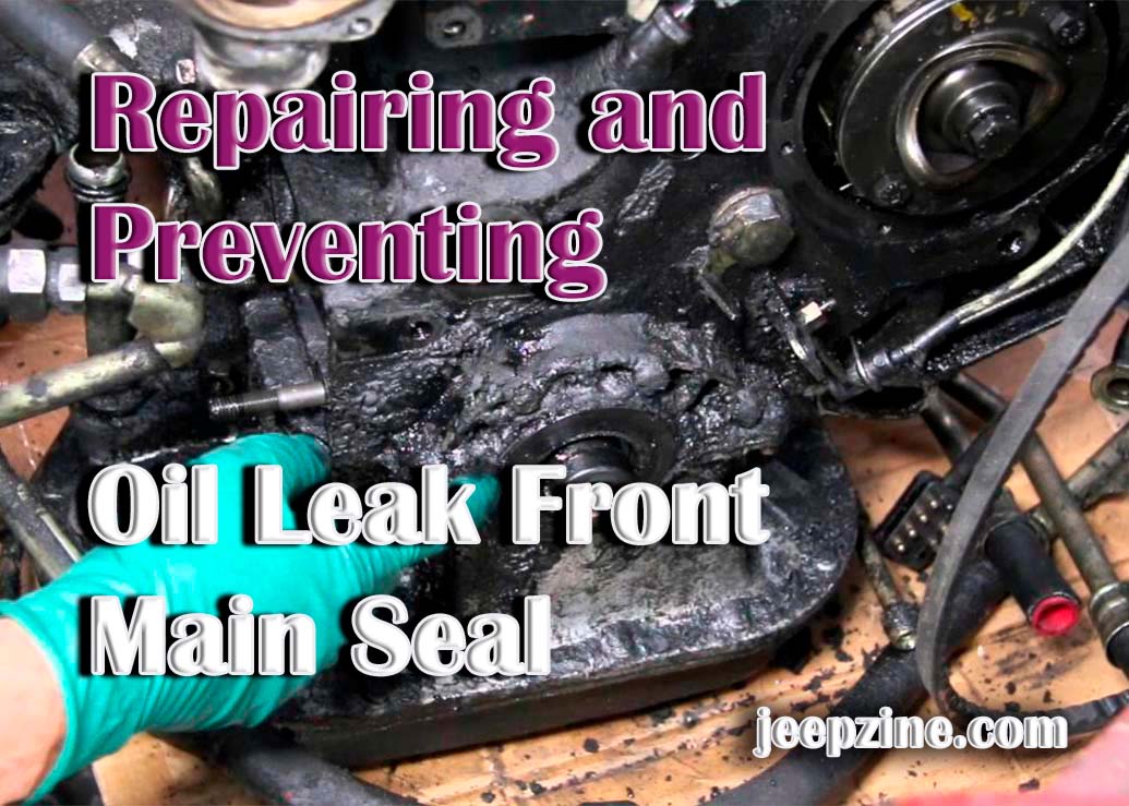 Fixing an Oil Leak from a Car's Front Main Seal